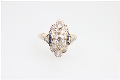 Diamantdamenring zus. ca. 1,10 ct - Gioielli e orologi