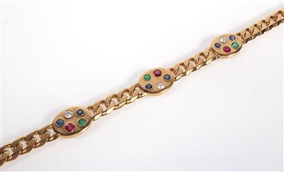Brillant Farbstein Armkette - Jewellery and watches
