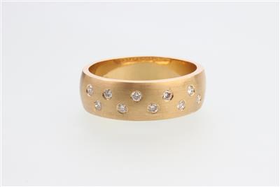 Brillant Ring zus. ca. 0,20 ct - Jewellery and watches