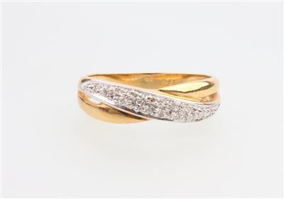 Diamant Ring zus. ca. 0,15 ct - Klenoty a náramkové
