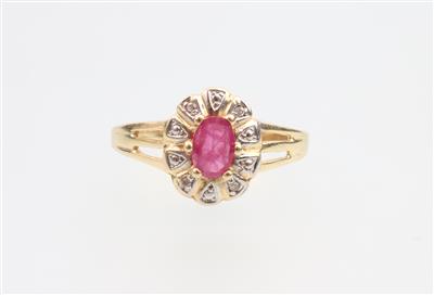 Diamant Rubin Ring - Klenoty a náramkové