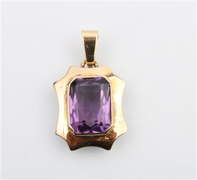 Amethysanhänger ca. 5,00 ct - Jewellery and watches