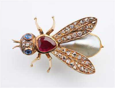 Brosche "Fliege" - Schmuck und Uhren