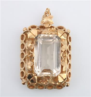 Rauchquarzanhänger ca. 12,5 ct - Schmuck und Uhren