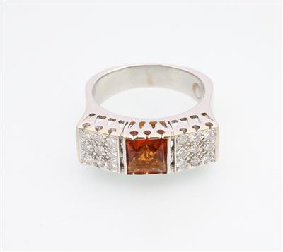 Brillant Citrin Ring - Christmas auction