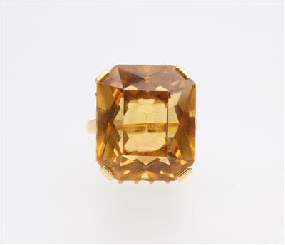 Citrin Ring ca. 16,50 ct - Christmas auction