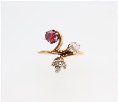 Diamant Rubin Ring - Asta di Natale
