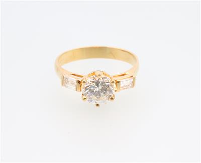 Diamantdamenring zus. ca. 1,35 ct - Christmas auction