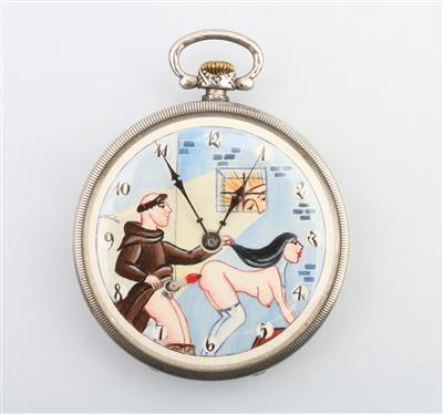 Erotische Taschenuhr DOXA - Armband- und Taschenuhren
