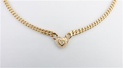 Brillantcollier zus. ca. 0,65 ct - Jewellery and watches