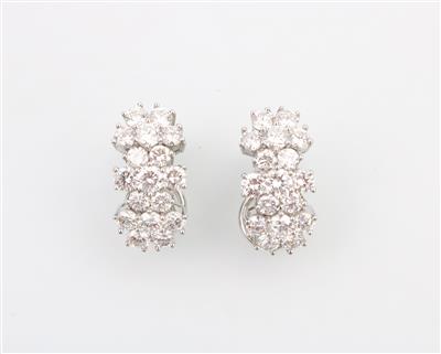 Brillantohrclips zus. ca. 2,80 ct - Jewellery and watches