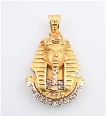 Diamantanhänger "Tutankhamon" - Schmuck und Uhren