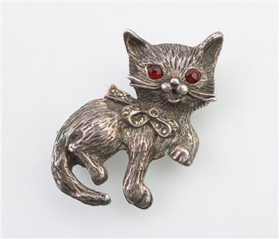 Brosche Katze - Schmuck und Uhren