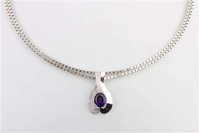 Amethystcollier - Jewellery and watches