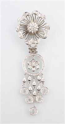 Brillant Diamantanhänger zus. ca. 1,50 ct - Jewellery and watches