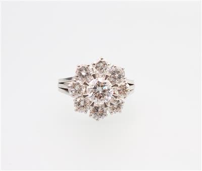 Brillant Ring zus. ca. 2,95 ct - Klenoty a náramkové