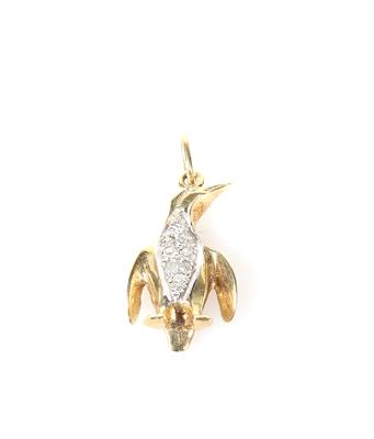 Diamant Anhänger "Pinguin" - Schmuck und Uhren