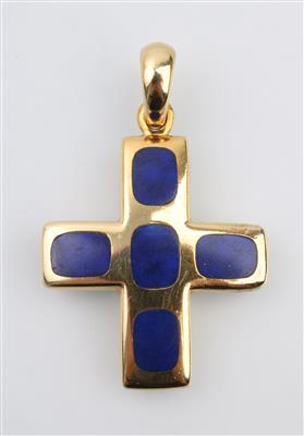 Lapis Lazuli Kreuz - Schmuck und Uhren