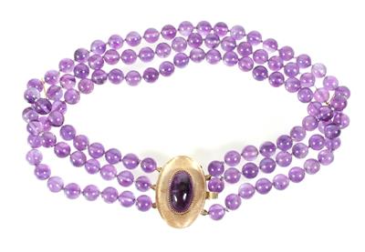 Amethystcollier - Schmuck und Uhren