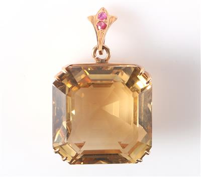 Citrinanhänger ca. 58 ct - Klenoty a náramkové