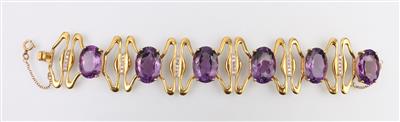 Amethyst Diamantarmkette - Schmuck und Uhren