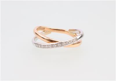 Brillant Ring zus. 0,103 ct - Jewellery and watches