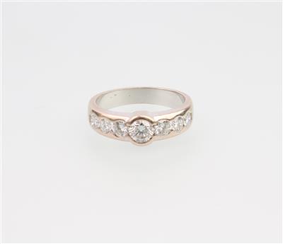 Brillant Ring zus. ca. 0,90 ct - Klenoty