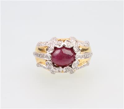 Brillant Rubin Ring - Weihnachtsauktion Juwelen und Schmuck