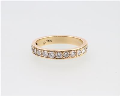 Brillant Memoryring zus. ca. 0,85 ct - Schmuck und Uhren