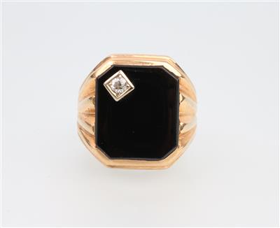 Onyx Brillantring - Jewellery and watches