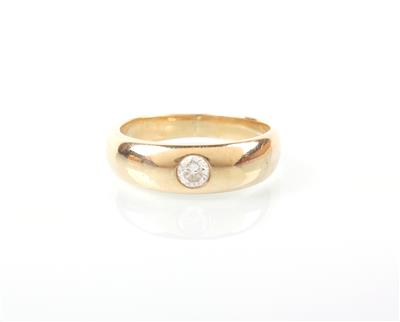 Brillant Solitärring ca. 0,35 ct - Jewellery and watches