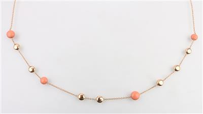 Korallencollier - Schmuck und Uhren