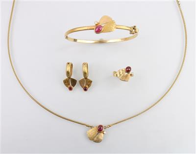 Rubin Brillant Schmuckgarnitur - Jewellery and watches