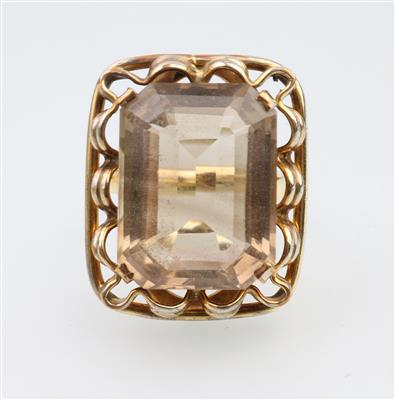 Rauchquarz Ring ca. 25 ct - Gioielli e orologi