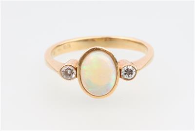 Brillant Opal Ring - Schmuck und Uhren