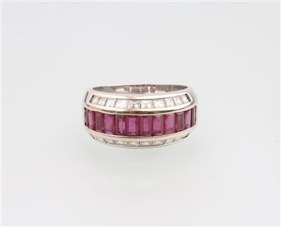 Rubin Diamant Ring - Schmuck und Uhren