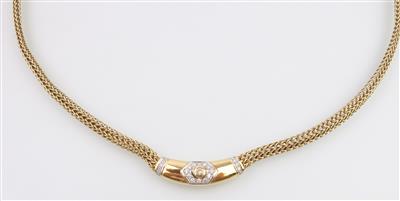 Brillantcollier zus. ca. 0,40 ct - Schmuck und Uhren