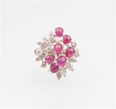 Rubin Diamantring - Schmuck und Uhren