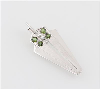 Brillant Peridotbrosche - Schmuck und Uhren