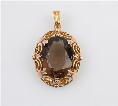 Rauchquarzanhänger ca. 23 ct - Schmuck und Uhren