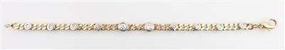 Brillant Diamantarmkette zus. ca. 1,20 ct - Jewellery and watches