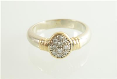 Brillant-Diamantring zus. ca.0,15 ct - Klenoty a Hodinky