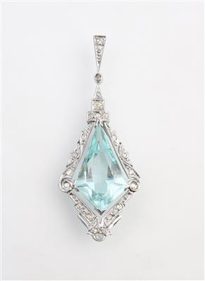 Aquamarin Anhänger ca. 3,80 ct - Jewellery and watches