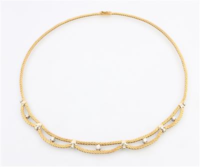 Brillantcollier zus. ca. 0,50 ct - Gioielli e orologi