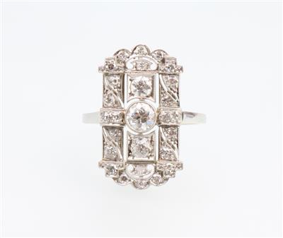 Diamantring zus. ca. 0,90 ct - Jewellery and watches