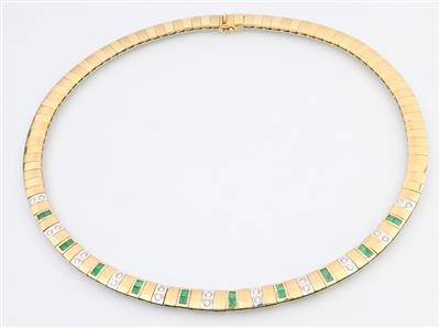 Brillant Smaragd Collier - Gioielli e orologi