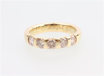 Brillantmemoryring zus ca 1 ct - Jewellery and watches