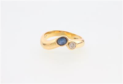 Brillant Saphir Ring - Klenoty a Hodinky