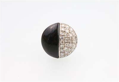 Diamant Onyx Ring - Schmuck und Uhren