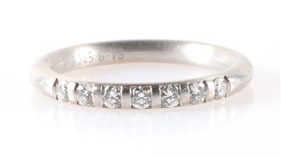 "Meister Design" Brillant Memory Ring zus. 0,245 ct (graviert) - Schmuck und Uhren